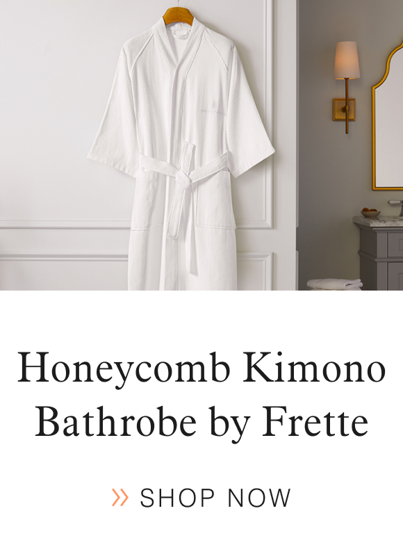 Honeycomb Kimono Bathrobe by Frette